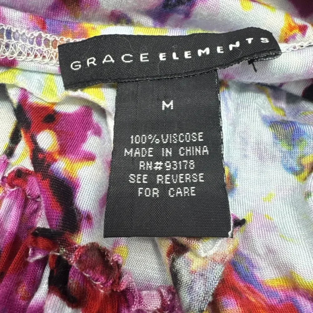 Grace Elements Convertible Tiered Maxi Skirt Dress M Boho Festival
